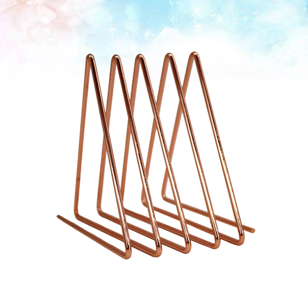 Wrought Iron Bookshelves Holding Rack Decoration Magazine Desktop Shelf Storage Folder Organizer