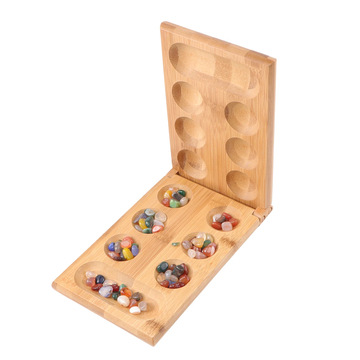 wooden Mancala Board Game Mancala Thinking Puzzle Game African Chess Mancala Strategy Game for Kids Children Mancala Board Game