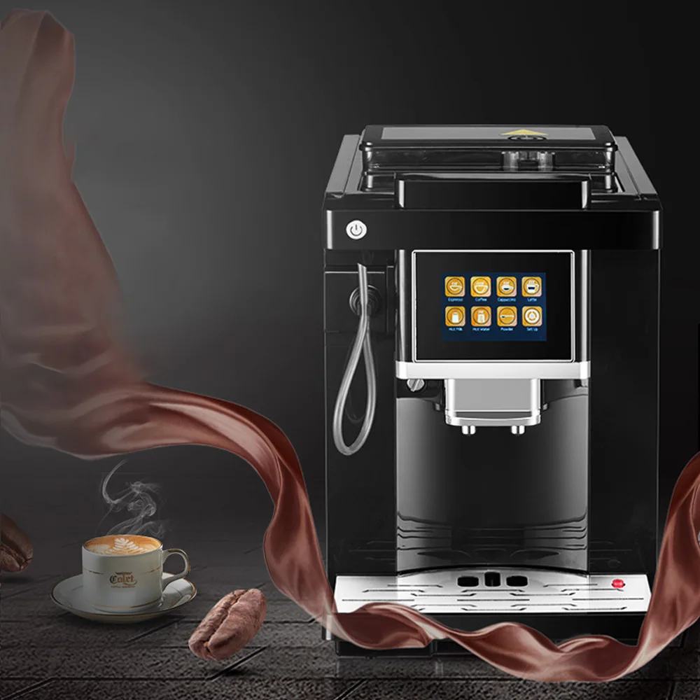 Intelligent Coffee Machine Touch Screen Smart Coffee Maker Household Automatic Italian Grinder Machine