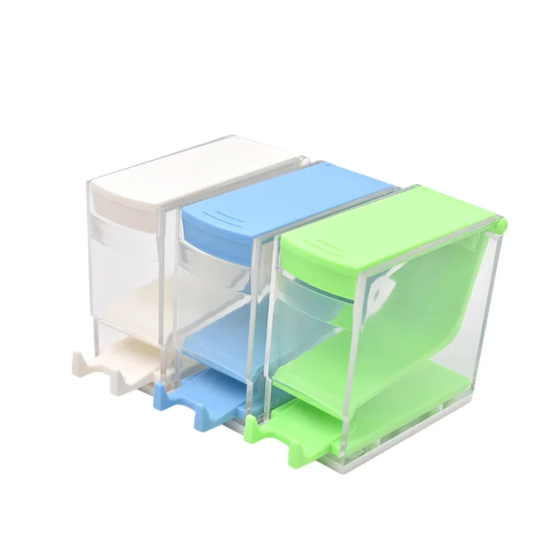 1Pc Dental Storage Box Cotton Roll Dispenser Holder Press Type Box Dentistry Surgical Cotton Rolls Case Dentist Oral Materials