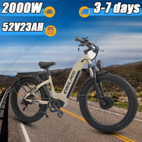 ORLMS MN-6 Dual Motor Electric Bicycle 1000W*2 Motor 52V23AH Lithium Battery City Snow E-Bike 26 Inch Tire Adult Electric Bike