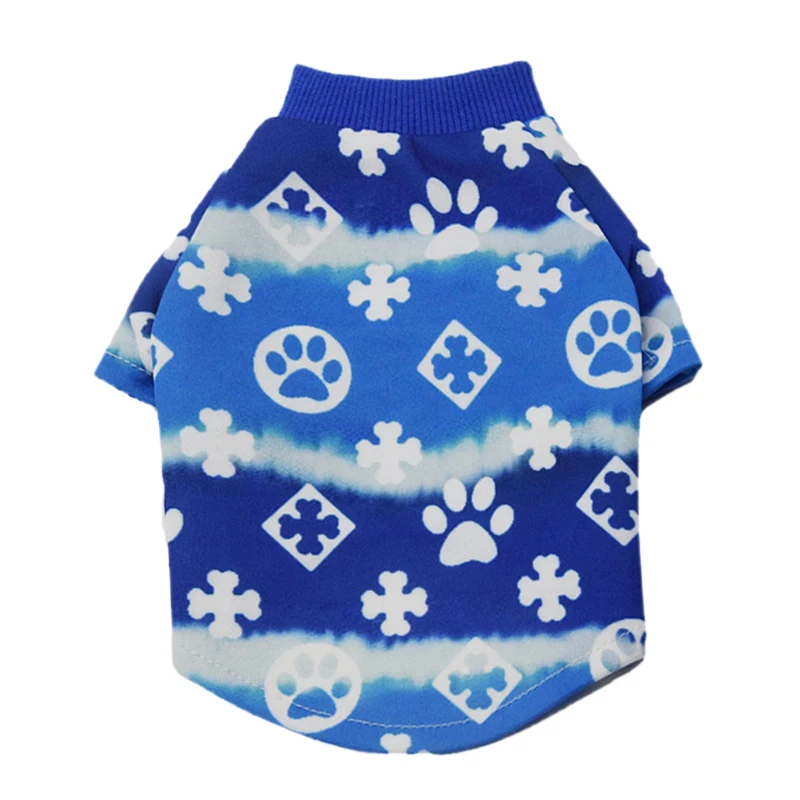 Sommer Hundekleidung Designer Dradient Welpen und mittelgroße Hunde Chihuahua Yorkshire Terrier Hecht Hund Baumwolle T-Shirt Kleidung für Haustiere – Detail 7