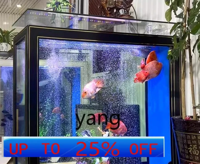 LMM light luxury living room fish tank household medium aquarium screen medium and large