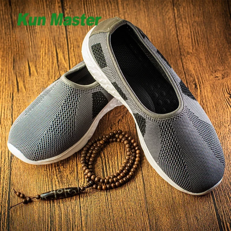 summer Kung fu Shoes Tai chi Wing Chun Chinese Traditional Martial arts Sports Sneakers Wudang Taoist Mesh fabric breathable