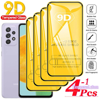 1-4PCS Full Cover Screen Protector For Samsung A73 A72 A71 A70 A25 A24 A22 A20 M52 M51 M32 M31S M31 M30S M21 Tempered Glass Film
