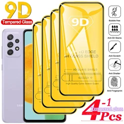 1-4PCS Full Cover Screen Protector For Samsung A73 A72 A71 A70 A25 A24 A22 A20 M52 M51 M32 M31S M31 M30S M21 Tempered Glass Film