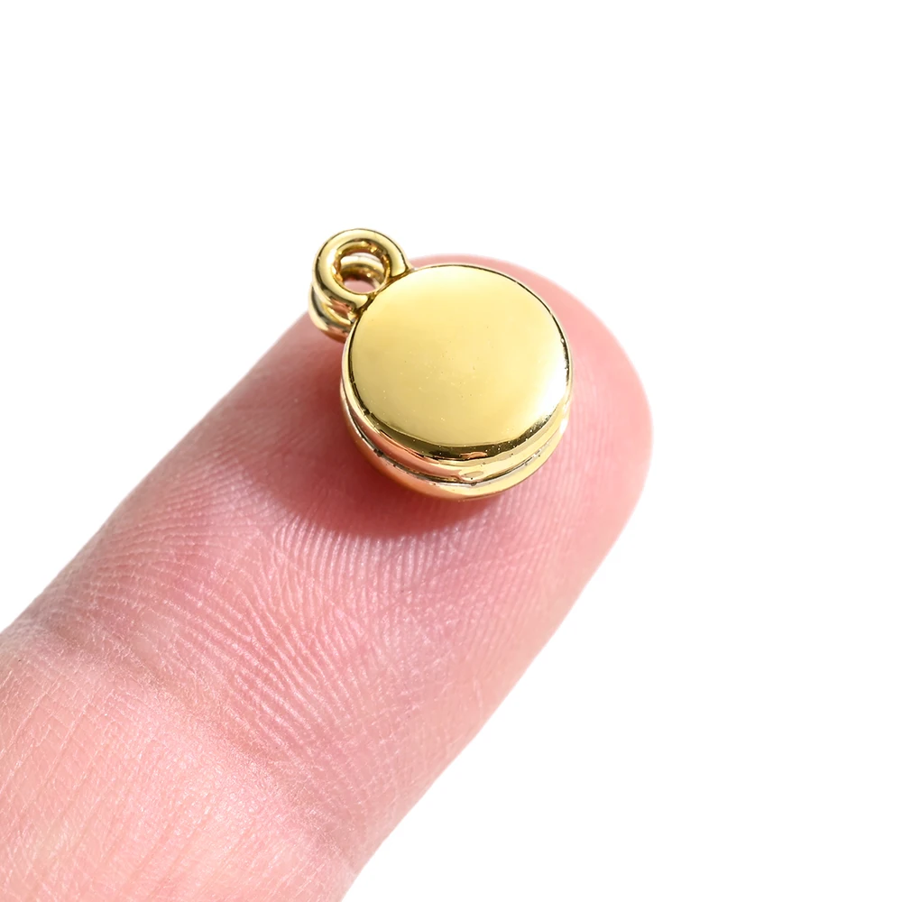 5 Paar magnetische Legierungs-Anhänger mit doppelter runder Schnalle, mit magnetischer Anziehung für die Verbindung von Halsketten und Armbändern. – Detail 8