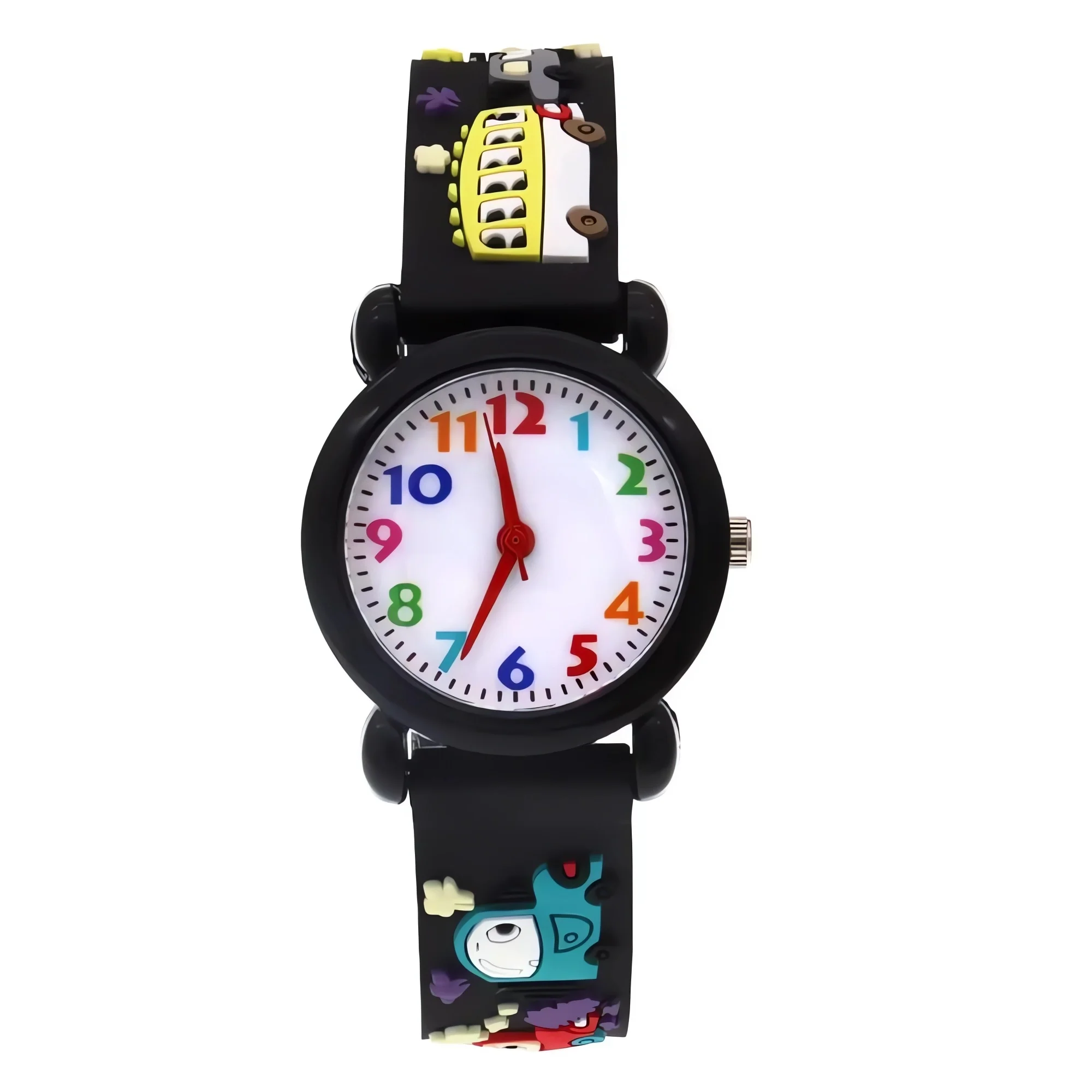 

Kids Quartz Watch Boys & Girls Silicone Strap Wristwatch Children's Timepiece Gift for Easy Reading