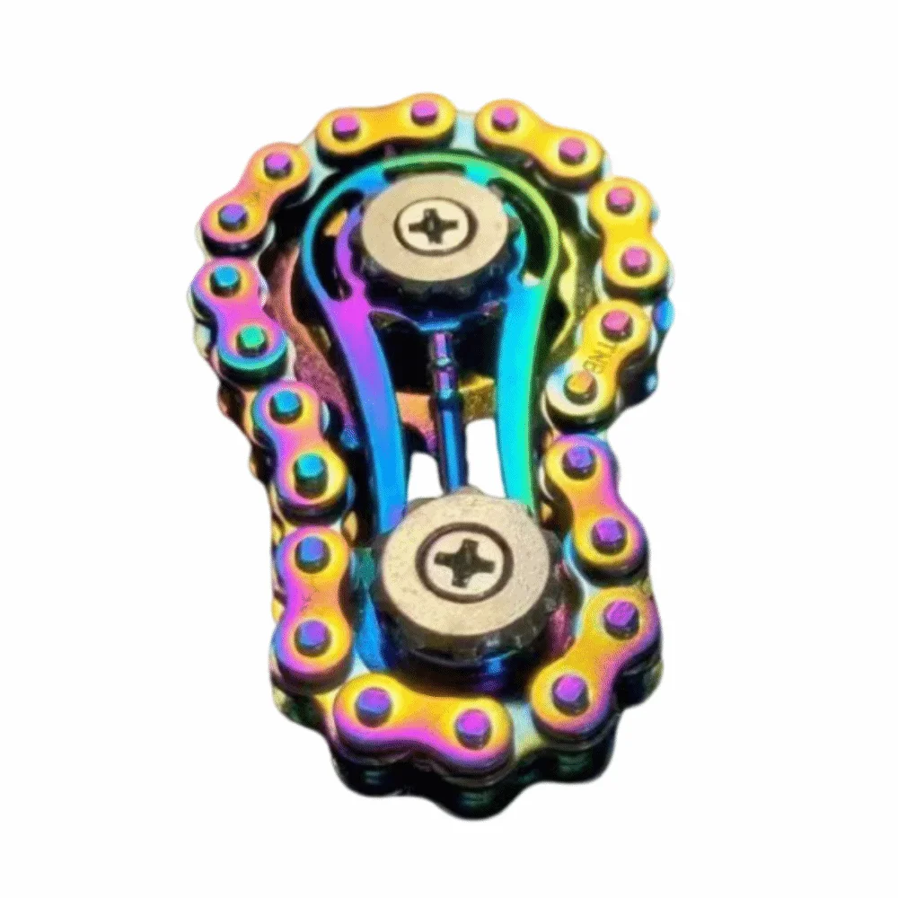 Creatieve Vliegwiel Fidget Spinner Tol Metalen Tandwielen Vingertop Gyro Zintuiglijke Spelen Nieuwigheid Wiel Gear Chain Gyroscoop
