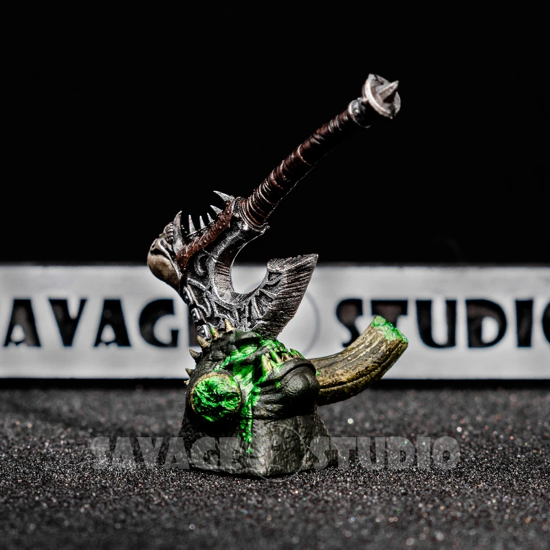 AttackFox Custom Keycap World of Warcraft Tribal Totem Anime Keycaps for Mechanical Keyboard Caps DIY Artisan Key Caps PC Gifts