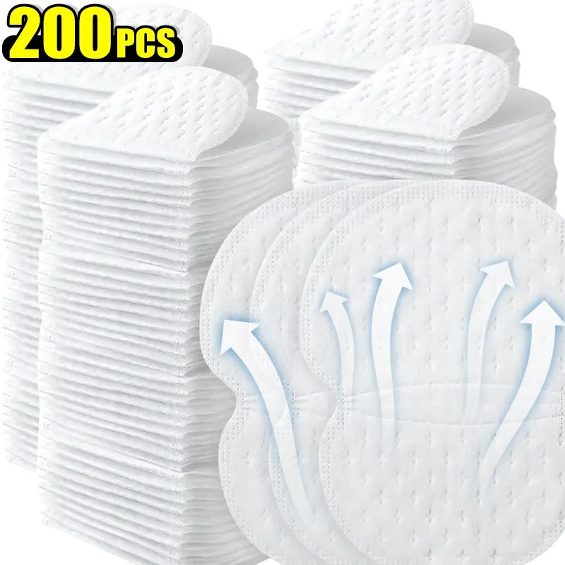 10/200pcs Unisex Summer Sweat Pads Deodorants Underarm Anti Perspiration Sweat Pads Disposable Armpit Absorb Useful Shield Pads