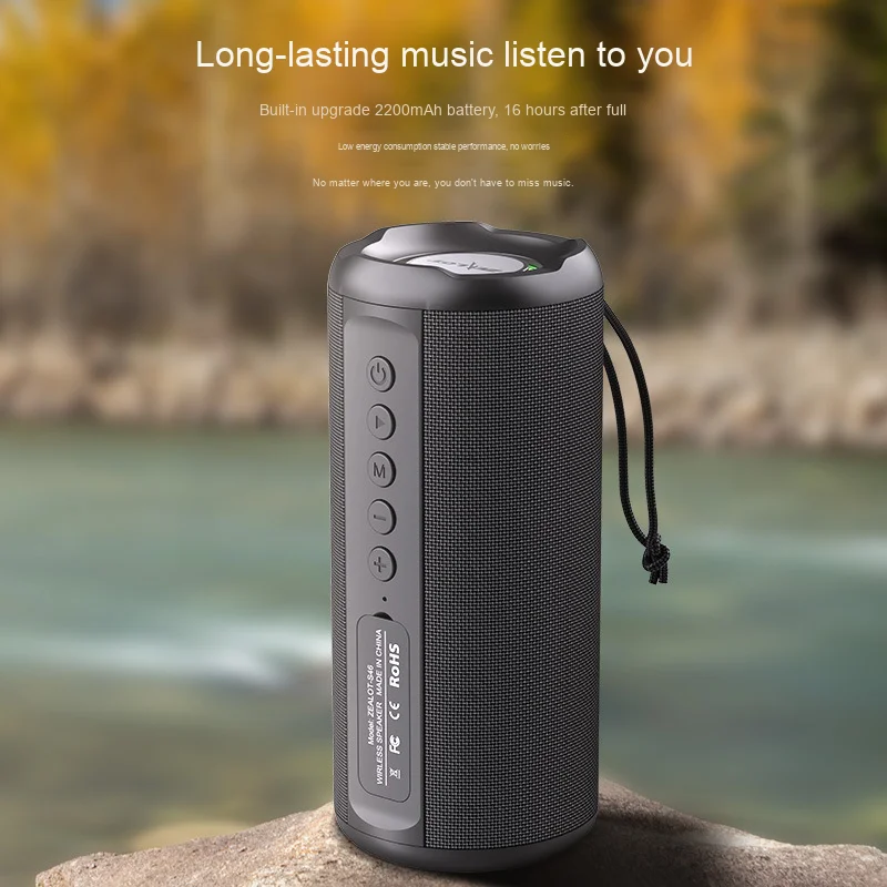 

S46 Portable for Bluetooth Speaker RGB LED Wireless Subwoofer for Home Theatre Car Outdoor Use Battery Power