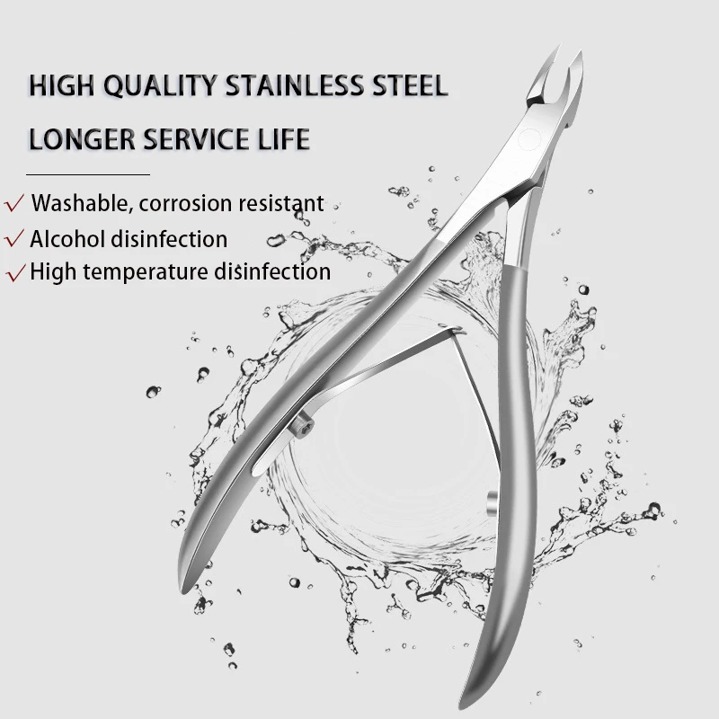 1Pcs Nail Art Cuticle Scissor Nippers Clipper Dead Skin Remover Cut Plier Manicure Stainless Steel Trimming Pedicure Care Tools image 5