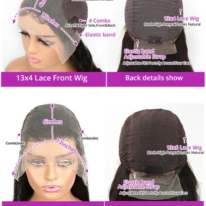 300% Density 40 46 inch Deep Wave 13x6 HD HD Front Human Hair Wig Loose Water Curved 13x4 Front Wiging Human Hair for Woman 10 Main Sales Human Hair Lace - №7