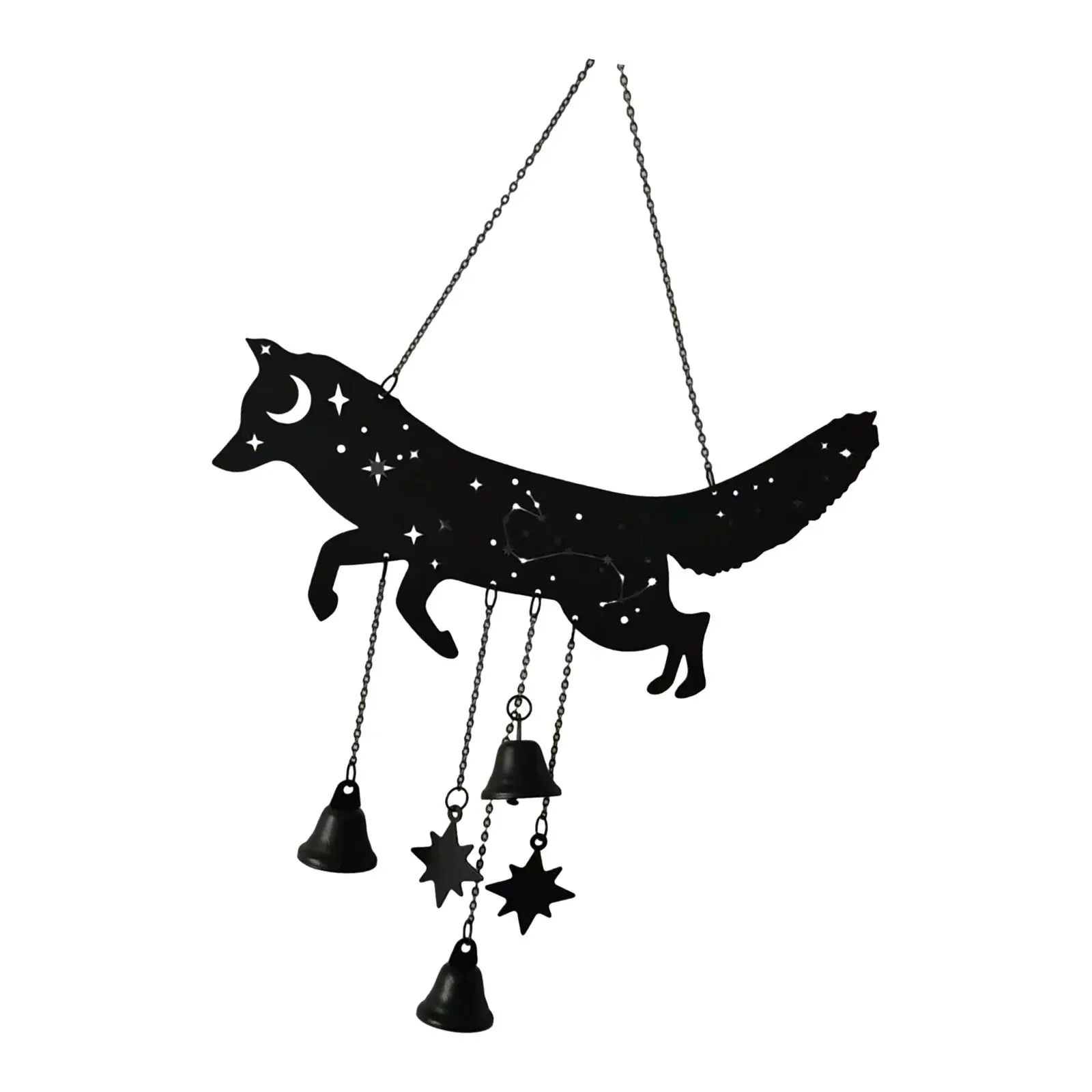 Metal Wind Chime Hanging Bell Party Unique Gift Decorative Easter Pendant Animal Ornaments for Window Lawn Halloween Office