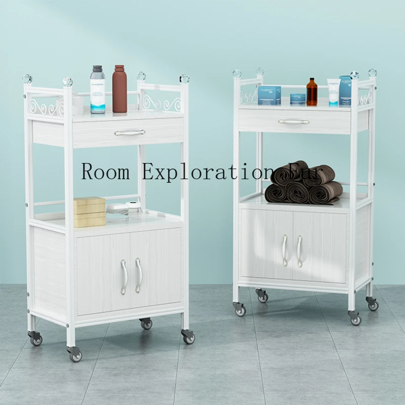 Hairdresser Tool Beauty Salon Trolley Rolling Cosmetic Spa Tattoo Salon Trolley Tea Lash Wozek Narzedziowy Salon Furniture WKST