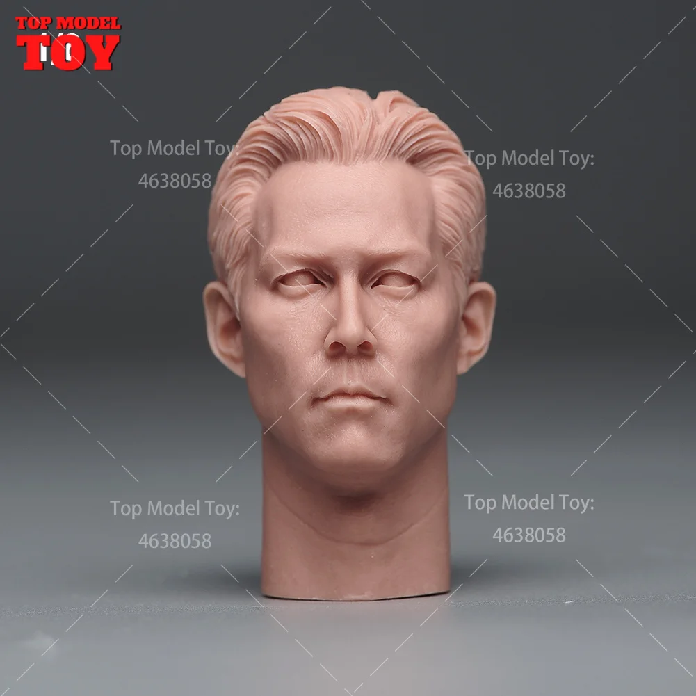 1/6 Scale Unpainted Lee Jung Jae Head Sculpt Carving Korea China American Star Model For 12'' Soldier Action Figure Body Dolls