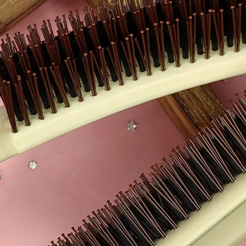 S على شكل مشط الشعر الراتنج فروة الرأس تدليك أمشاط ماكياج تصفيف الشعر فرشاة مكافحة زلة مقبض DIY بها بنفسك تصفيف الشعر العناية مشط أدوات