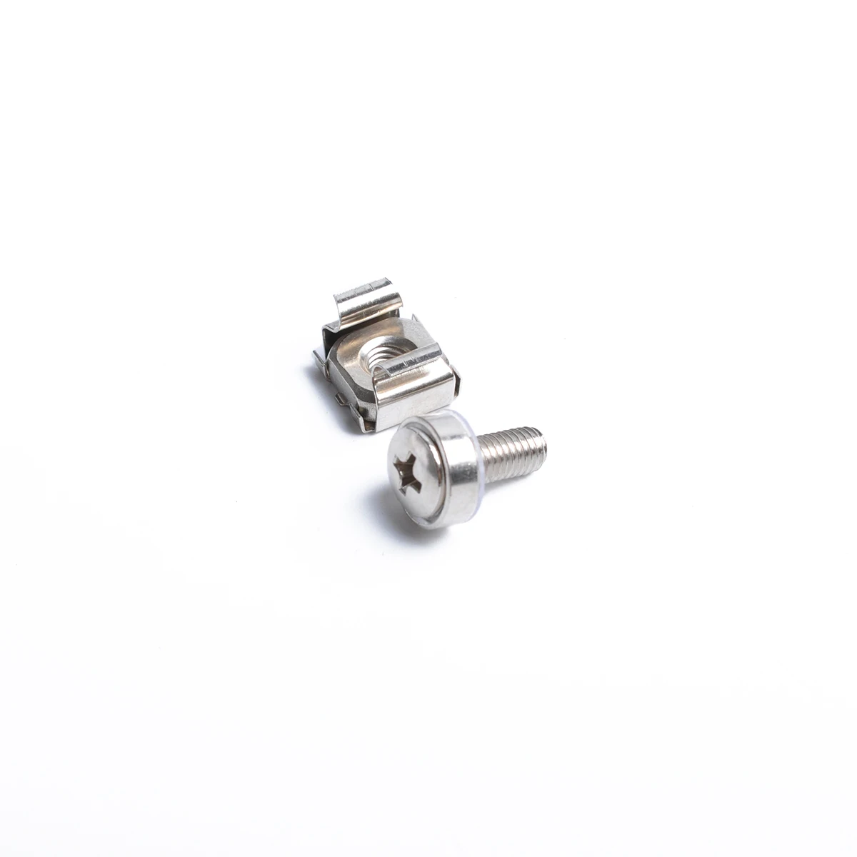 

A1826 20pcs M5 Square Hole Cage Nuts and M5 X 20mm Mounting Screws Washers for Server Rack and Cabinet Silver