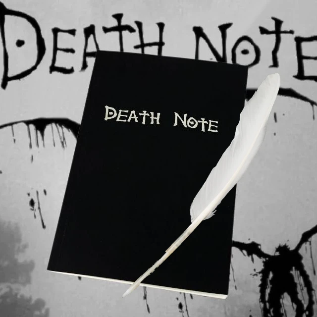 Cuaderno Death Note de 21*15cm con Pluma, Accesorios de Anime, Artículos de Cosplay, Decoración Creativa, Material de Oficina, Útiles Escolares, Juguetes