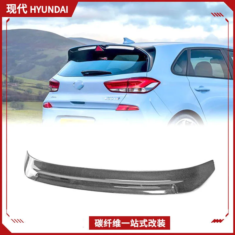 

For Hyundai i30N carbon fiber modifications, original rear wing, top wing, spoiler fixed wind wing
