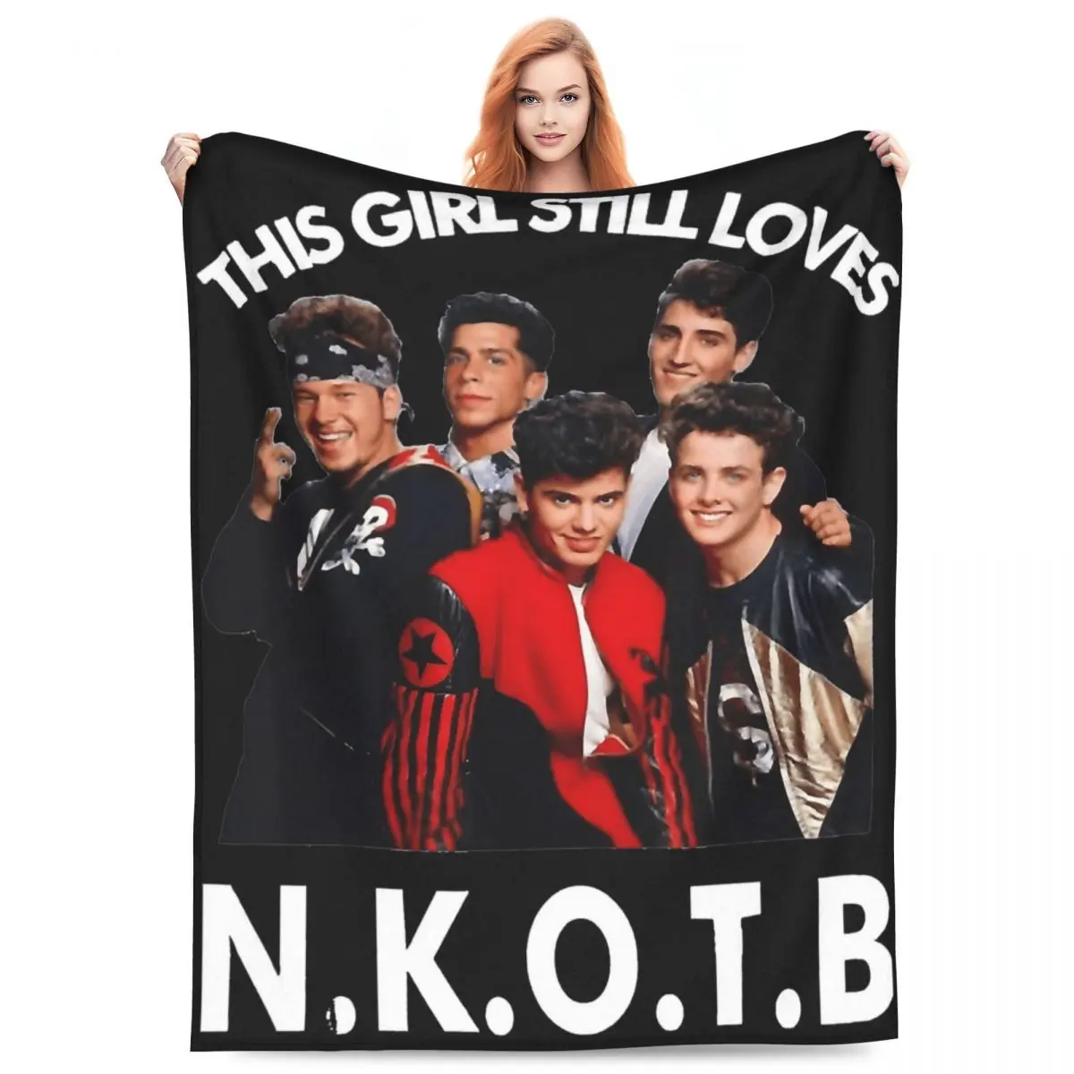 New Kids On The Block Music Band Blankets Flannel Textile Decor NKOTB Magic Summer 2024 Tour Cozy Warm Throw Blanket for Bed