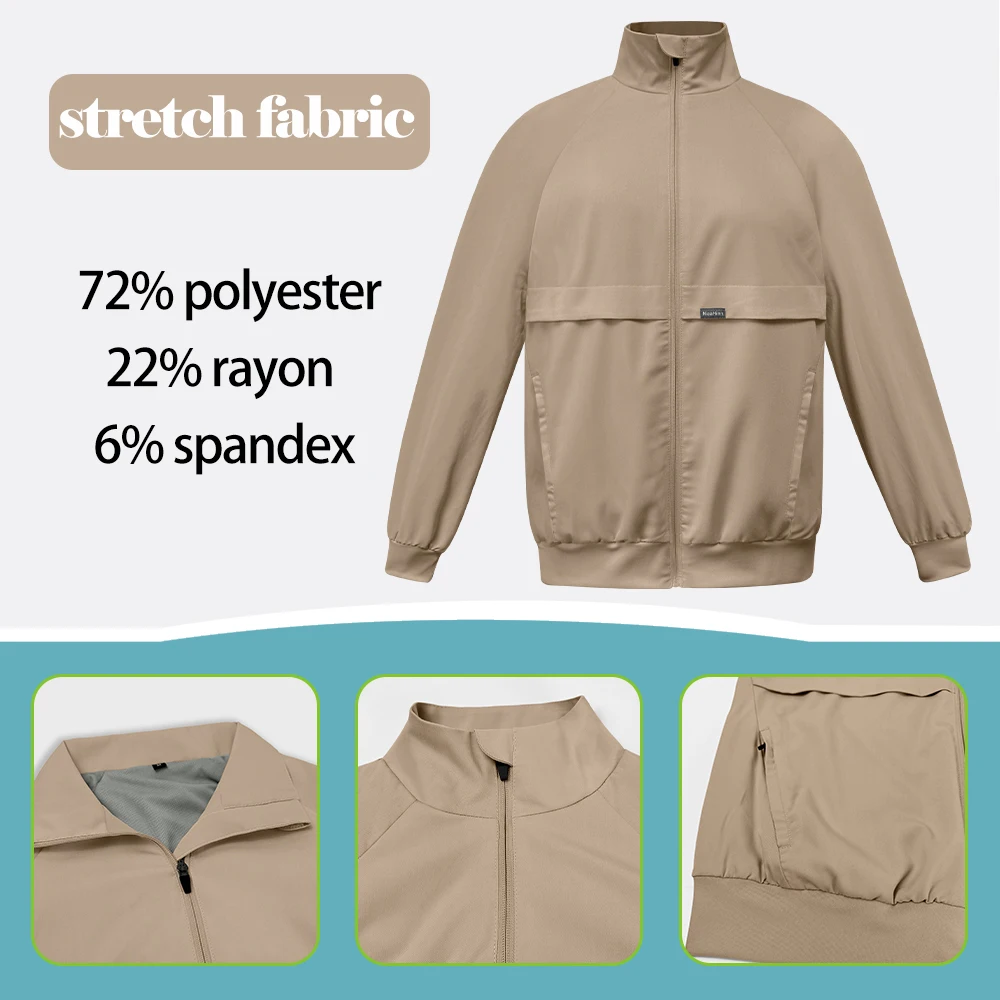 의료용 스크럽 재킷 레저복 간호사 의사 외투 실험실 셔츠 병원 간호진 유니폼 가을 겨울 따뜻한 작업복