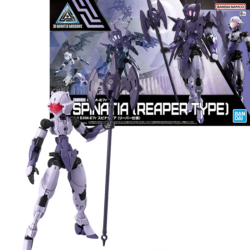 

BANDAI Original ANIME 30MM 1/144 EXM-E7r SPINATIA (REAPERTYPE) Assembly Plastic Model Action Toys Figures Gifts