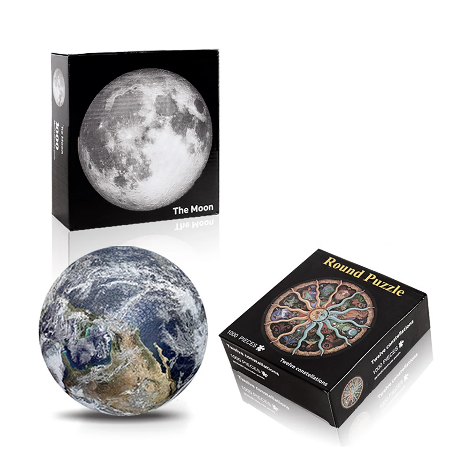 1000 pieces of Earth and Moon puzzle, high difficulty flat puzzle, exercise puzzle interactive toys