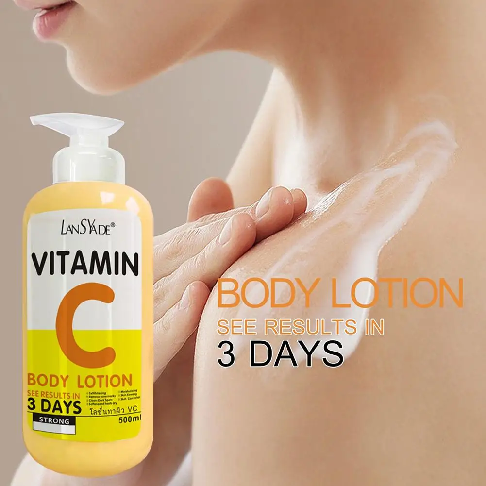Advanced AHA Vitamin C Exfoliating Body Lotion with VE Brightening Hydrating Moisturizing Smooth Soft Nourishing Skin Lotion