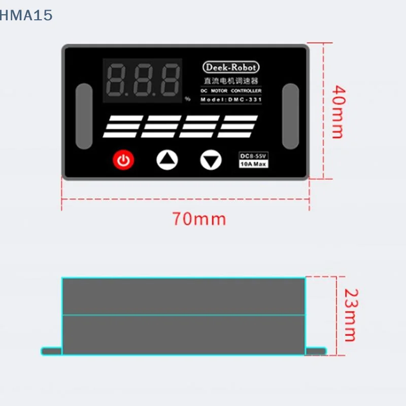 【YA】DMC-331 DC Motor Speed ​​Controller 8-55V 10A With Memory Function For Industrial Automation Reverse Connection Protection