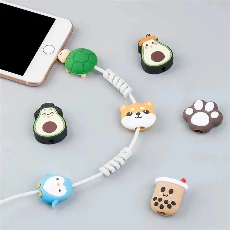 1-3Pcs Charger Plug Protector for iPhone USB Cable Protective Cover Cord Winder Data Line Saver Bite Resistant Cable Guard view 2
