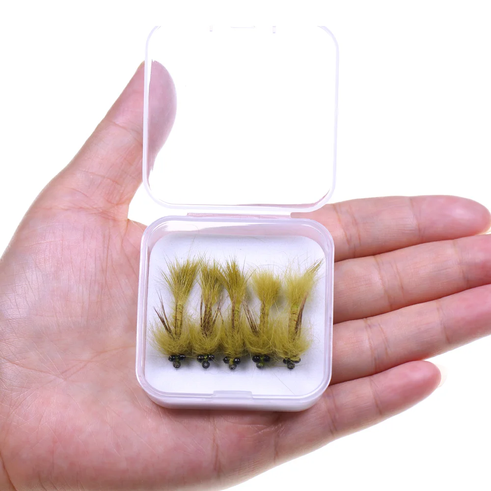 Wifreo Ninfa libélula con orejas de liebre – Mosca húmeda para trucha - imagen 5