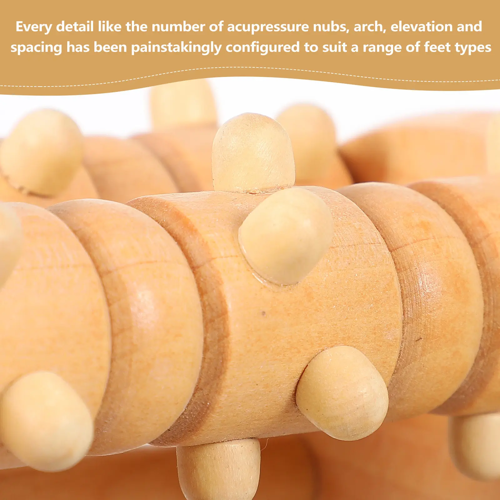 

Ergonomic Wooden Foot Massager Roller for Blood Circulation Improvement Pain Relief Deep Tissue Massage Foot Relaxation Massager