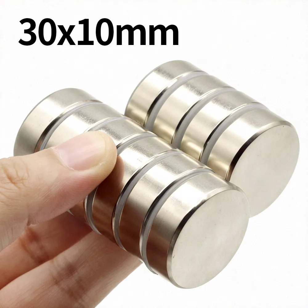 30x10mm Super Strong Neodymium Magnet N35 NdfeB Permanent Magnetic imanes Round Powerful Magnets Refrigerator