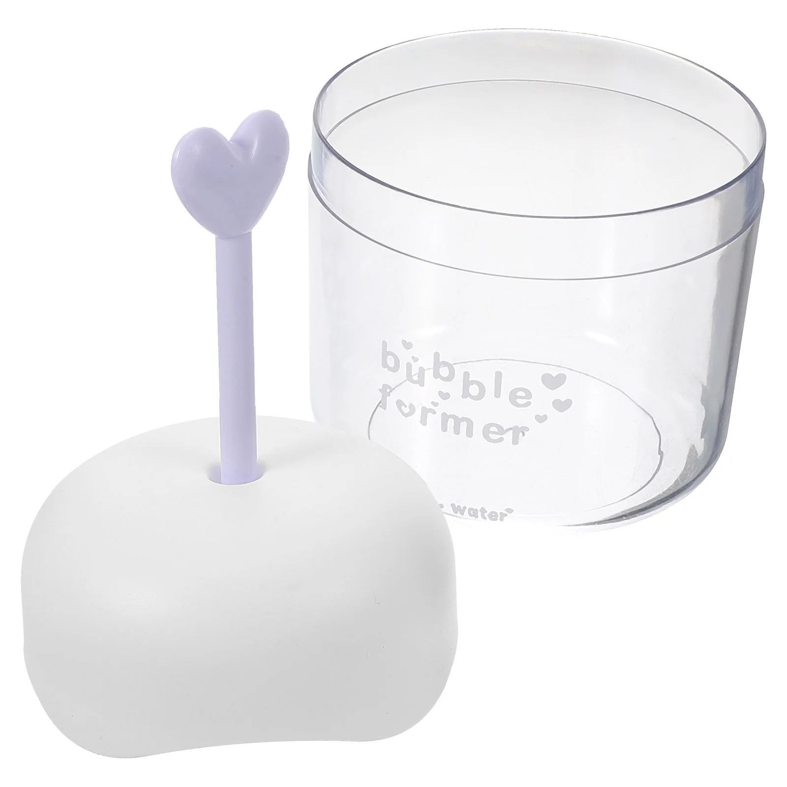 Bubbler Cleanser Schiuma Maker Strumento per gorgogliare il viso per il viso Bottiglia di schiume di plastica Ex