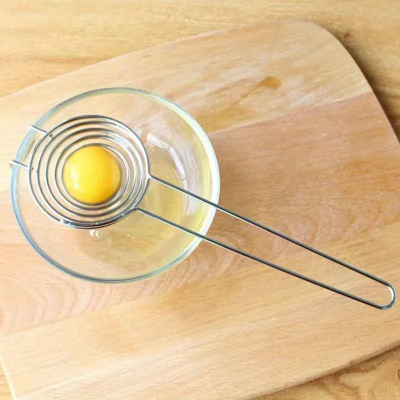 Premium Stainless Steel Egg Yolk Separator - Effortless Egg White And Yolk Divider With Filter Function For Separated Eggs
