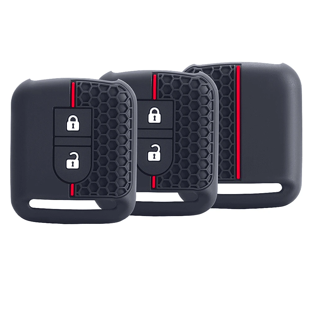 Funda de silicona para llave de coche, cubierta de goma para Nissan Micra K12 Note Navara Qashqai J10 Primera Almera Sunny x-trail