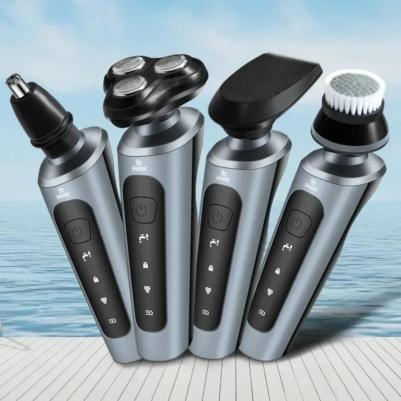 Xiaomi Electric Shavers Men Waterproof Wet Dry Use Electric Trimmer Razor Rechargeable Battery Rotary Shavers Machine Shaving