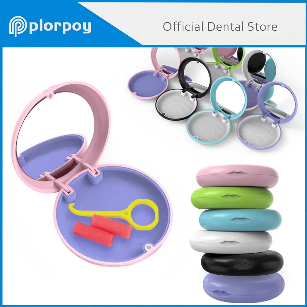 

PIORPOY Oral Care Organizer Denture Storage Boxe Retainer Box For Teeth Magnetic Orthodontic Retainer Case Oral Hygiene Dropship