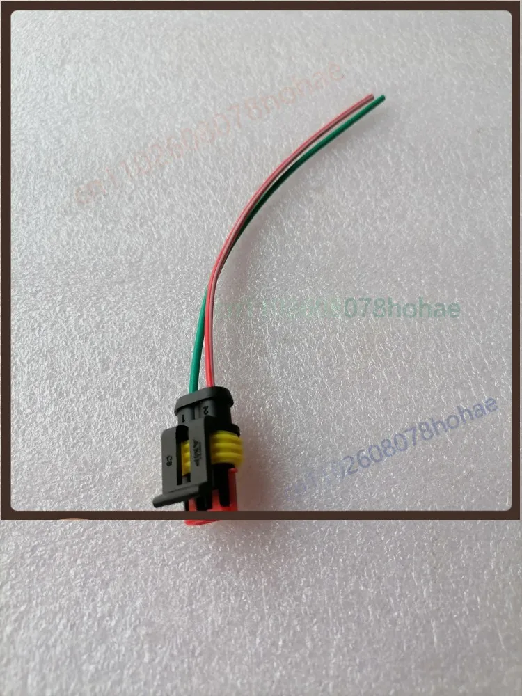For Truck Sensor Connector 2‑Pin Thin Oval Female Socket Wiring Harness Plug Repair Parts(4pcs)