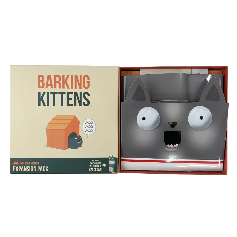 Barking Explosive Kitten set for family gatherings, board games, fun adult and children\'s toy card games, suitable as gifts