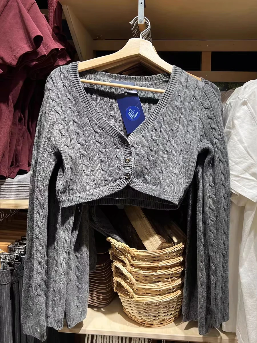 Thumbnail 3 - #8 Trending Womens Cropped Knit Sweaters Right Now