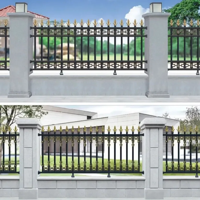 التخصيص الحديثة شرفة درابزين الحديد المطاوع تصميم مخصص شرفة درابزين الألومنيوم درابزين الحديد المطاوع #4