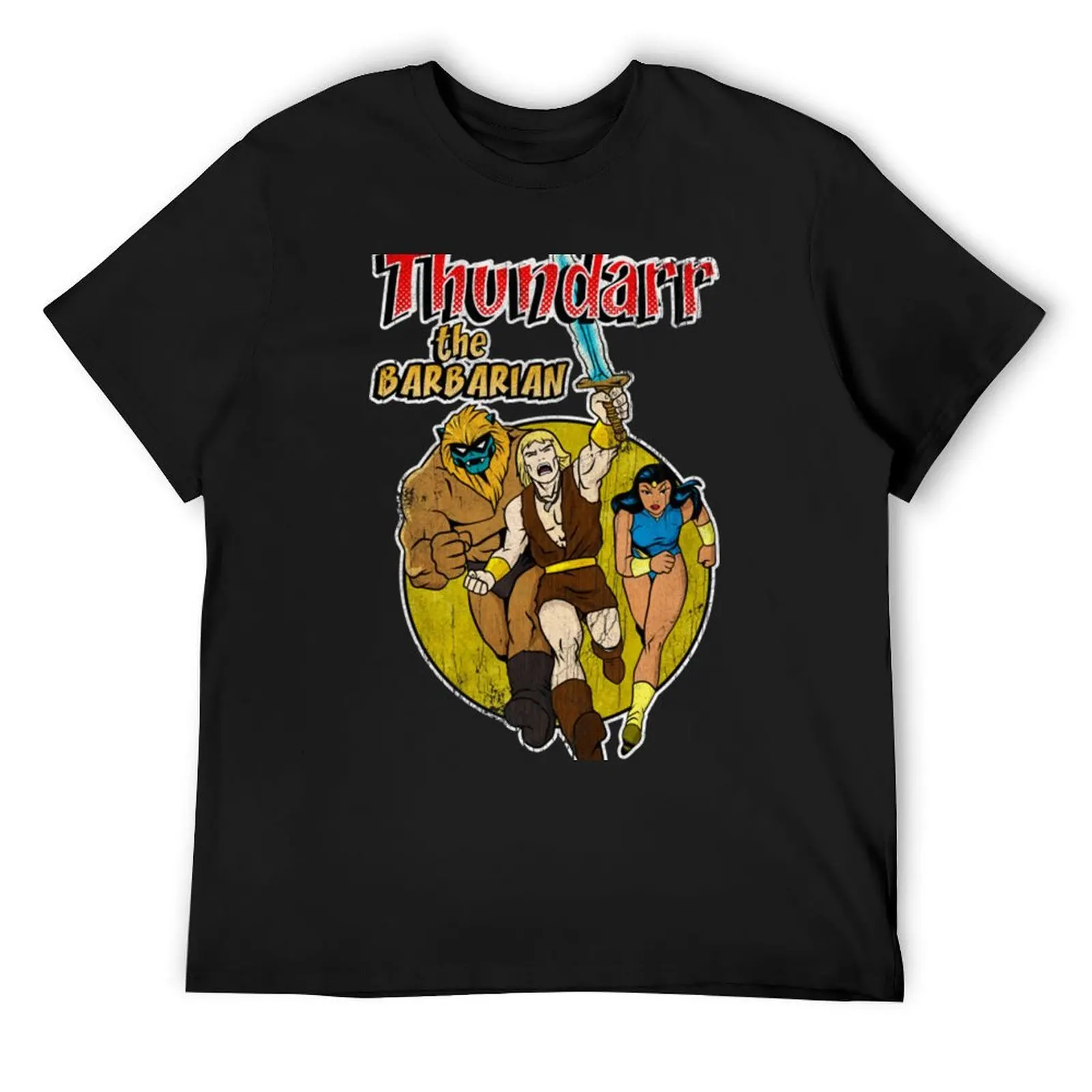 

Distressed Thundarr the barbarian T-Shirt quick drying cotton graphic tees tee shirts for men