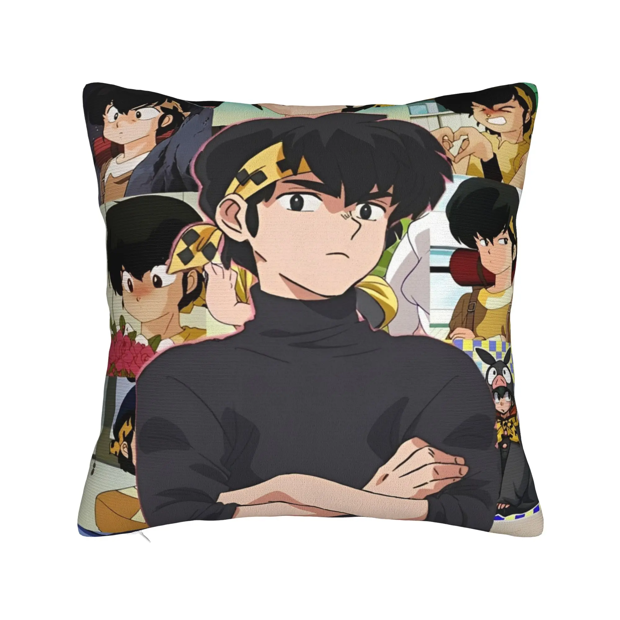 Ranma Saotom Anime Pillowcase Polyester Cushion Cover Decorations  Pillow Case Cover Seater Square 45X45cm