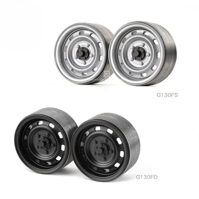 2PCS 1.9-inch Metal Wheels for 1/10 RC Crawler Car Trxs TRX4  AXIAL SCX10 RC4WD Accessories