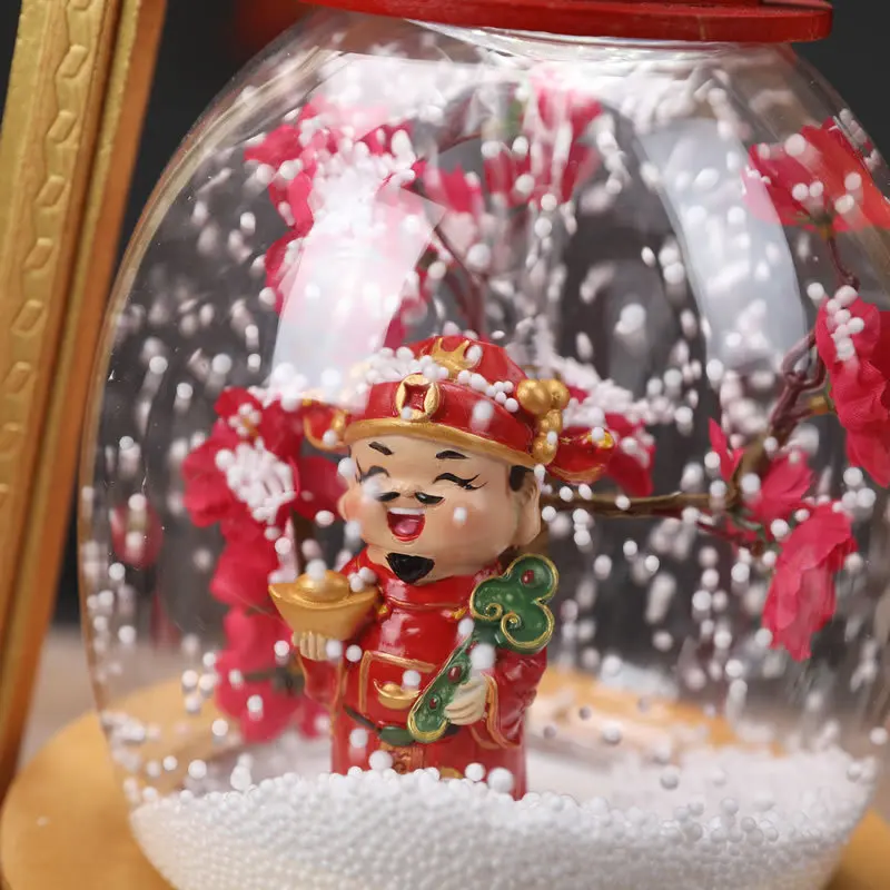 غونغ شي فا كاي الموسيقى Piaoxue إله الثروة Yuanbao الحصان فانوس السنة الجديدة مهرجان الربيع زينة زخرفية مصابيح تعليق للزينة H #3