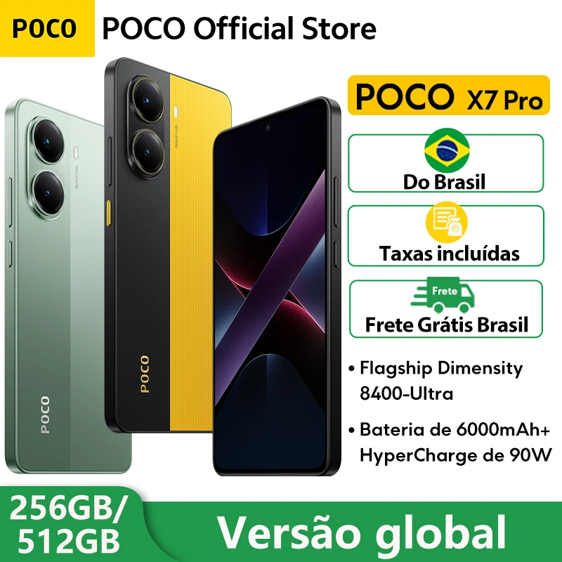 Global Version POCO X7 Pro Smartphone 256GB 512GB NFC 6.67