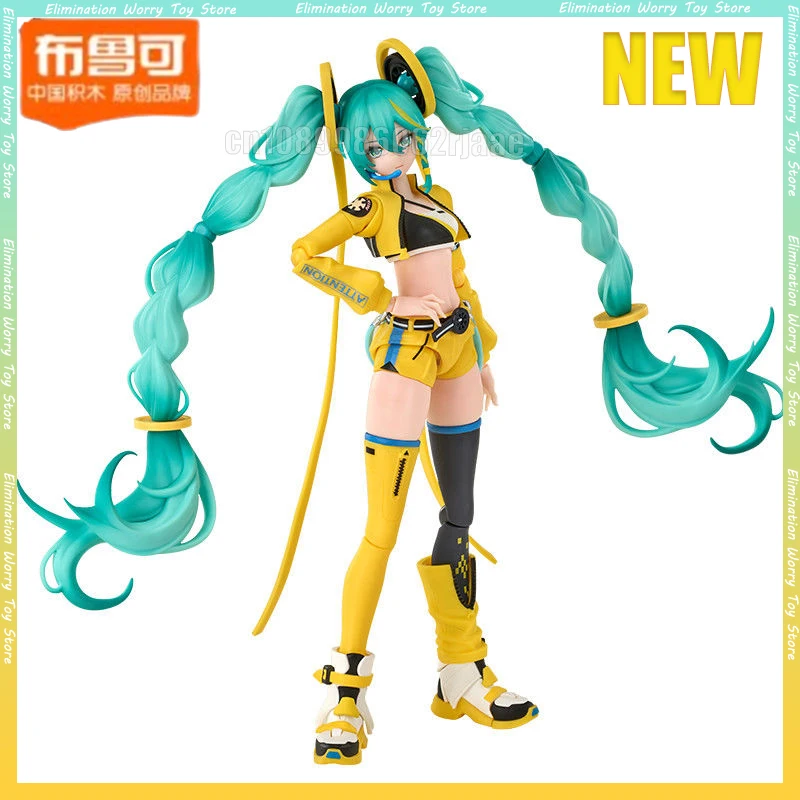 Nueva figura de acción Original Blokees Hatsune Miku Sakura Future Miracle Edition modelo de ensamblaje personalizado figura de Anime regalos de cumpleaños